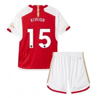 Maglie da calcio Arsenal Jakub Kiwior #15 Prima Maglia Bambino 2023-24 Manica Corta (+ Pantaloni corti)